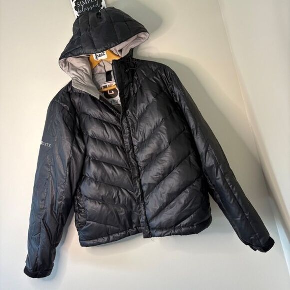 Burton Puffer Jacket Quilted Design Hood Women's M great preworn condition - Picture 1 of 12